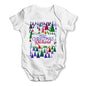 Personalised Christmas Trees Pattern Baby Unisex Baby Grow Bodysuit