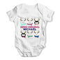 Personalised Cute Christmas Animals Baby Unisex Baby Grow Bodysuit