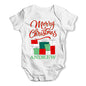 Personalised Christmas Presents Pile Baby Unisex Baby Grow Bodysuit