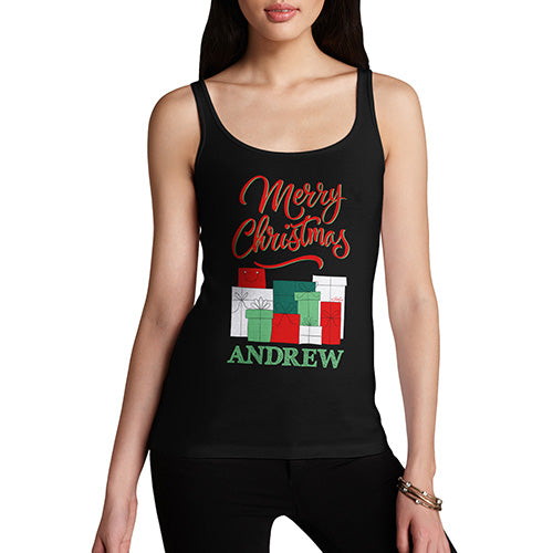 Personalised Christmas Presents Pile Women's Tank Top