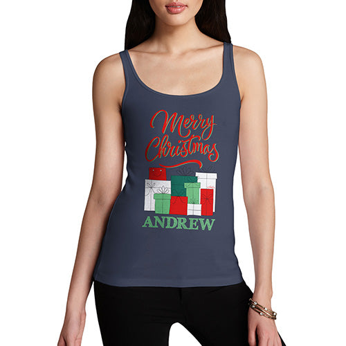 Personalised Christmas Presents Pile Women's Tank Top