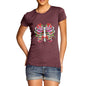 Floral Heart Ribcage Women's T-Shirt 