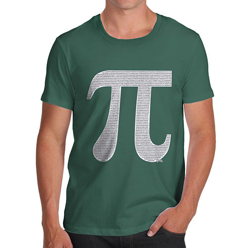 Pi Numbers in the Shape of Pi Men's T-Shirt