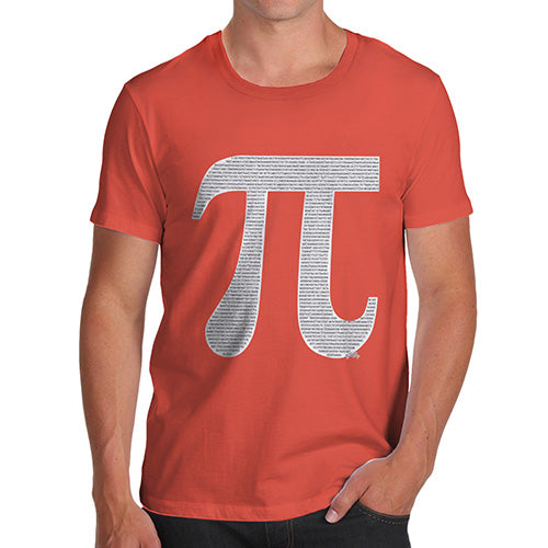 Pi Numbers in the Shape of Pi Men's T-Shirt
