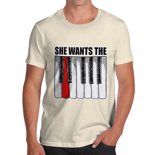 She Wants the D Keyboard Men's T-Shirt