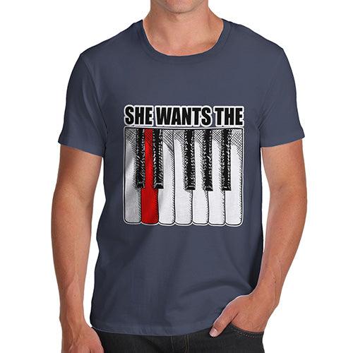 She Wants the D Keyboard Men's T-Shirt