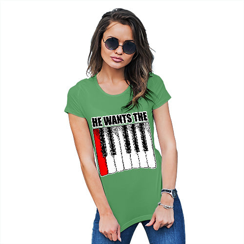 He Wants the C Keyboard Women's T-Shirt 