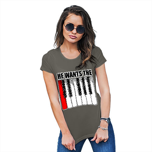 He Wants the C Keyboard Women's T-Shirt 