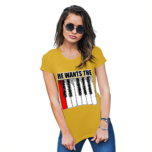 He Wants the C Keyboard Women's T-Shirt 