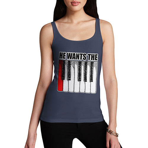 He Wants the C Keyboard Women's Tank Top