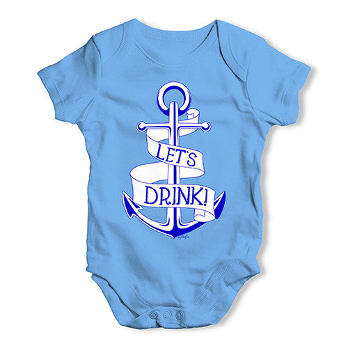 Let's Drink Baby Unisex Baby Grow Bodysuit