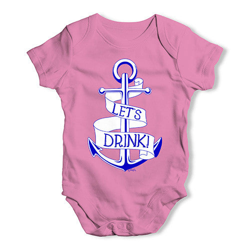 Let's Drink Baby Unisex Baby Grow Bodysuit