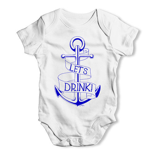 Let's Drink Baby Unisex Baby Grow Bodysuit