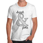 Personalised Valentines Wedding Ampersand Men's T-Shirt