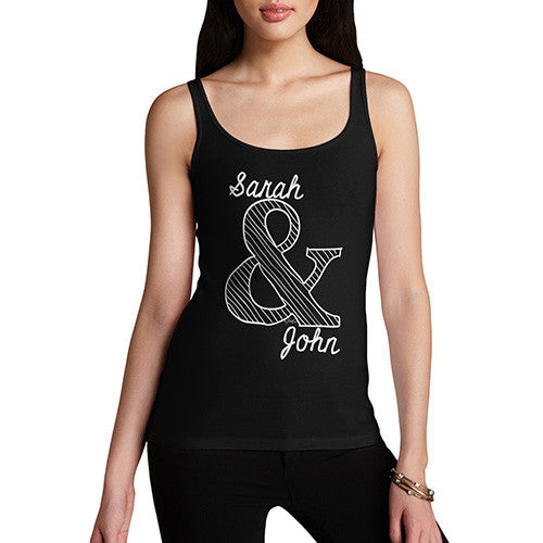 Personalised Valentines Wedding Ampersand Women's Tank Top