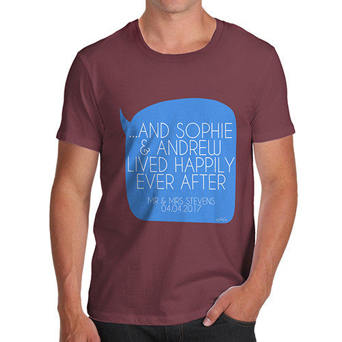 Personalised Happily Ever After Men's T-Shirt