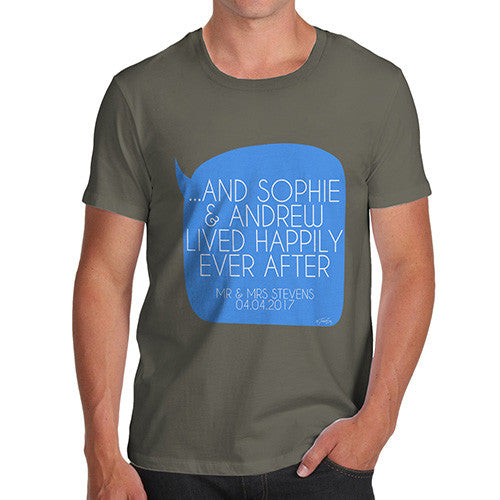 Personalised Happily Ever After Men's T-Shirt