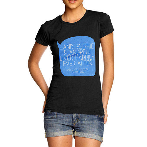 Personalised Happily Ever After Women's T-Shirt 