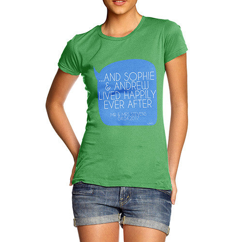 Personalised Happily Ever After Women's T-Shirt 