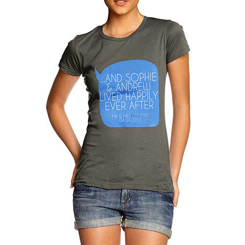 Personalised Happily Ever After Women's T-Shirt 