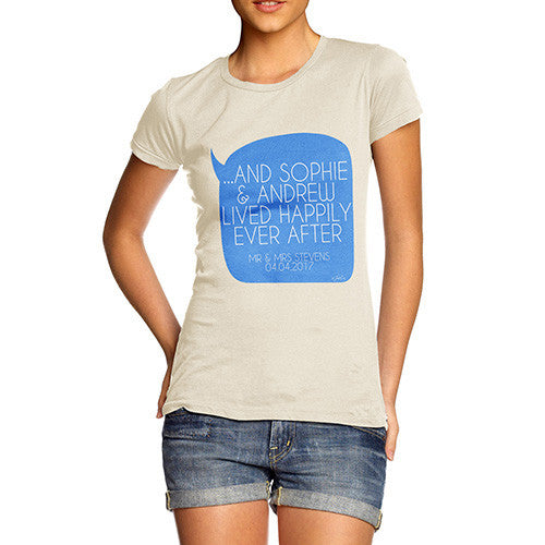 Personalised Happily Ever After Women's T-Shirt 