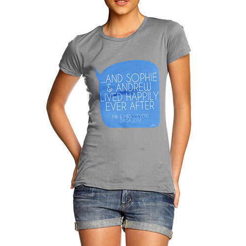 Personalised Happily Ever After Women's T-Shirt 