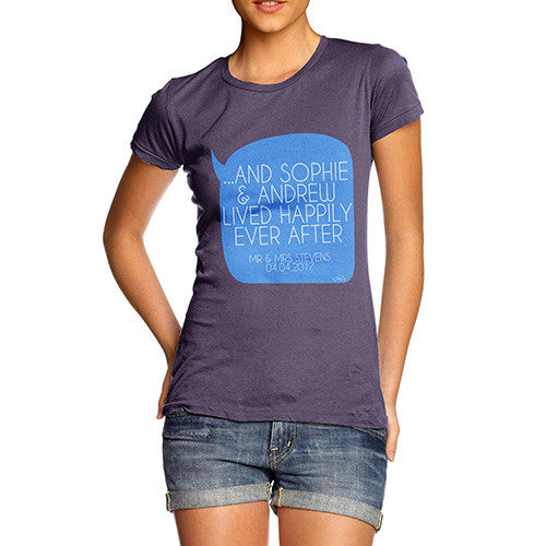 Personalised Happily Ever After Women's T-Shirt 