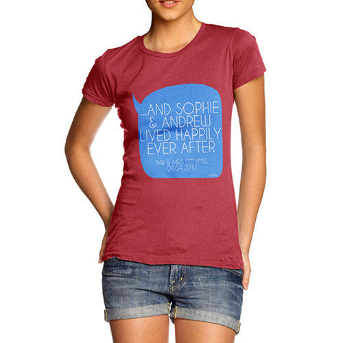 Personalised Happily Ever After Women's T-Shirt 