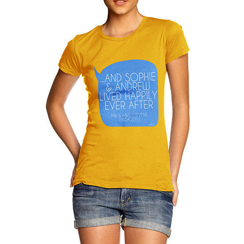 Personalised Happily Ever After Women's T-Shirt 