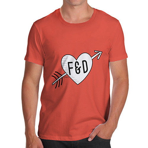 Personalised Cupid Heart Men's T-Shirt