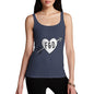 Personalised Cupid Heart Women's Tank Top