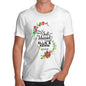 Personalised Just Married Flowers Men's T-Shirt