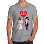 Personalised Wedding Heart Balloon Men's T-Shirt