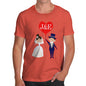 Personalised Wedding Heart Balloon Men's T-Shirt