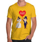 Personalised Wedding Heart Balloon Men's T-Shirt