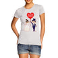 Personalised Wedding Heart Balloon Women's T-Shirt 