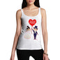 Personalised Wedding Heart Balloon Women's Tank Top