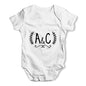 Personalised Wedding Initials Baby Unisex Baby Grow Bodysuit