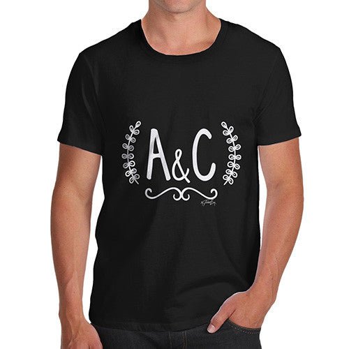 Personalised Wedding Initials Men's T-Shirt