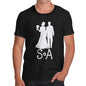 Personalised Wedding Silhouette Men's T-Shirt