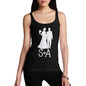 Personalised Wedding Silhouette Women's Tank Top