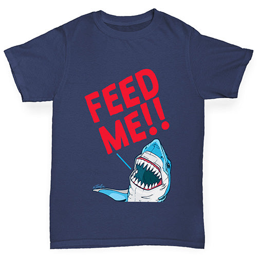 Feed Me Shark Girl's T-Shirt 