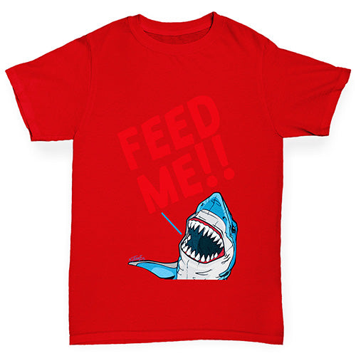 Feed Me Shark Girl's T-Shirt 