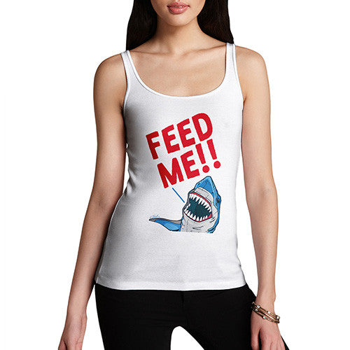 Feed Me Shark Women's Tank Top