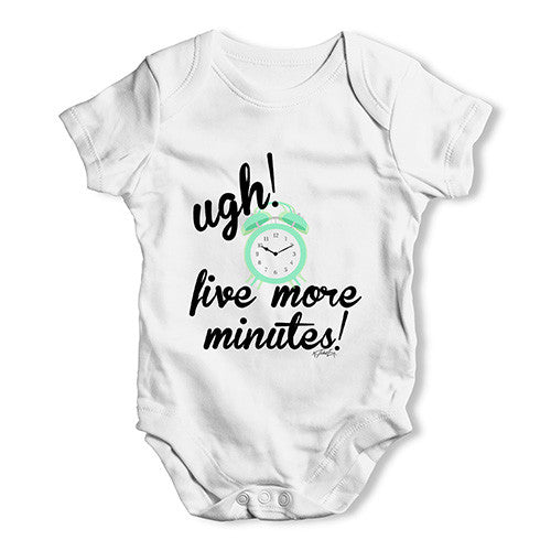 Five More Minutes Baby Unisex Baby Grow Bodysuit