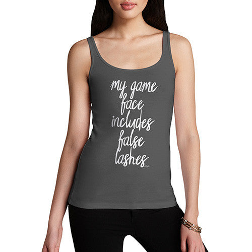 My Game Face Includes False Lashes Women's Tank Top