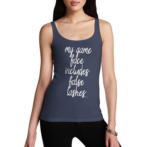 My Game Face Includes False Lashes Women's Tank Top