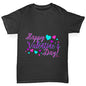 Happy Valentine's Day Pink Hearts Boy's T-Shirt