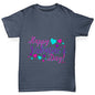 Happy Valentine's Day Pink Hearts Boy's T-Shirt