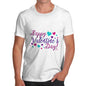 Happy Valentine's Day Pink Hearts Men's T-Shirt